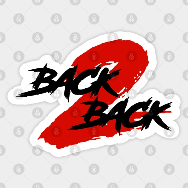 BACK2BACK2bsf Sticker by undergroundART